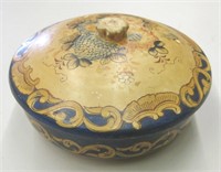 Lidded Painted bowl Made in Japan