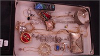 Container of costume jewelry: Monet, Christopher