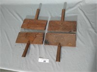 Antique Hand Carding Paddles