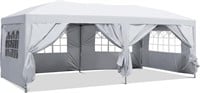 10x20 White Canopy Tent w/ Removable Sidewalls