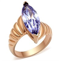 Marquise 7.85ct Light Amethyst Solitaire Ring