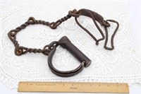 PAIR OF ANTIQUE IRON SHACKLES