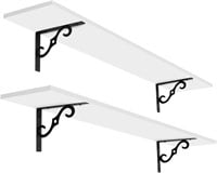 Long  Floating  Wall Shelves, 47.3 Inch  Set of 2