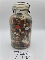 Beich's-Chicago Jar Full of Buttons