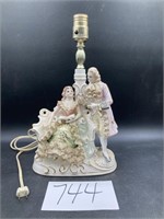 Victorian Porcelain Lamp (Japan) 13" tall