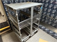 Mobile 2 Bay Multi Tier Storage & Delivery Trolley