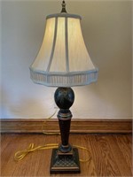 Hand Painted Hitchcock Table Lamp