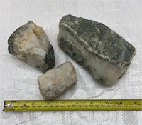 Quartz rocks 3,4lbs