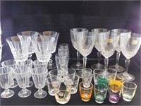 Huge glass lot: 2 vintage plaid shot glasses - 6