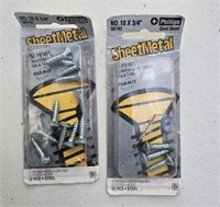 G) 1 new, 1 partial, #10 sheet metal screws