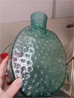 Large Green Bubble Style Vase
