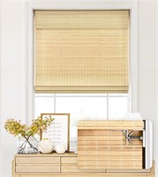 Bamboo Roman Shades 20' W x 64' H