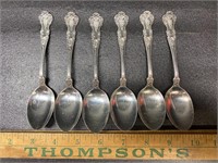 124.98 grams sterling silver spoons (6)