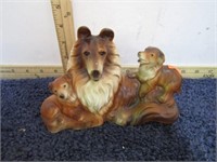 NORLEANS POTTERY COLLIE FIGURINE