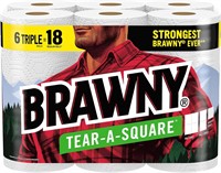 Brawny Towels  6 Triple=18 Rolls