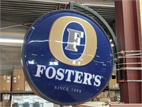 "Fosters Scince 1888"Circular Sign (Lights up)