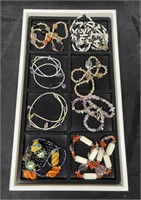 Nine Beaded Necklaces