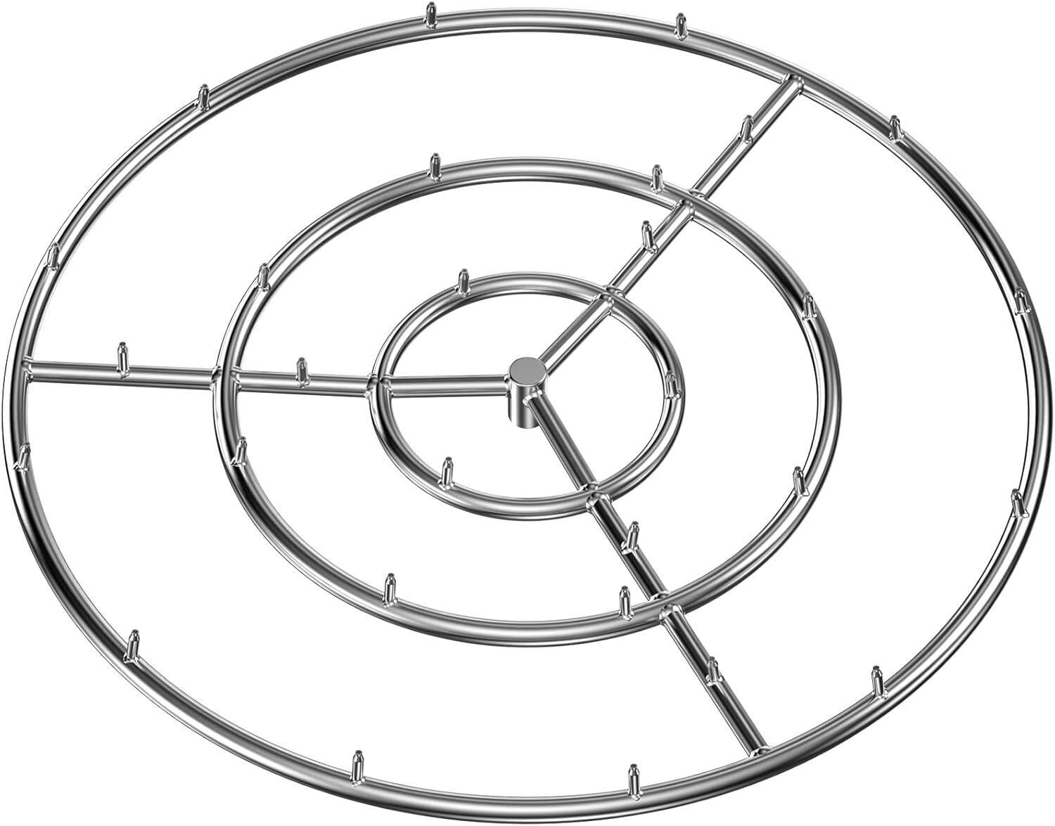 Skyflame 30-Inch Round SS Fire Pit Burner Ring