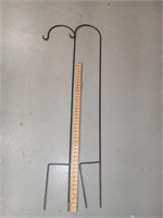 Two metal Shepards hooks