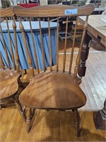 4 HITCHCOCK COMB BACK WINDSOR CHAIRS