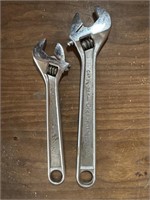 (2) crescent wrenches