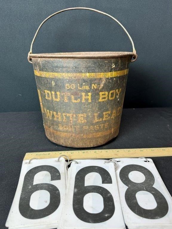50 LBS bucket, DUTCH BOY WHITE LEAD