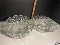 Large American Crystal  & IN Glass Wild Rose