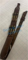 Vintage rifle sling with six rounds of 264