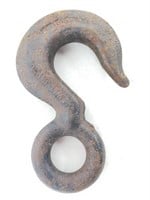 Large 8 inch cast iron chain hook