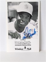 Lou Brock Autograph Photo