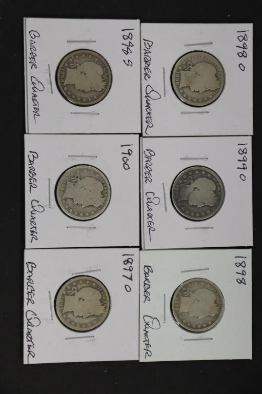 Silver Barber Quarters