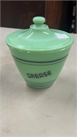 Jadeite Grease Jar with Lid