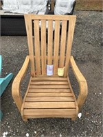 Teak patio chair