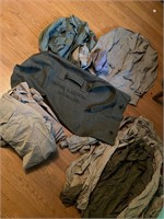 Vintage Military Army Bag & Clothing