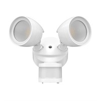 Twin-Head White Motion Activated Flood Lt