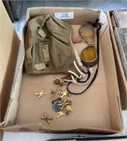 Flat of Military Misc. Collectibles.
