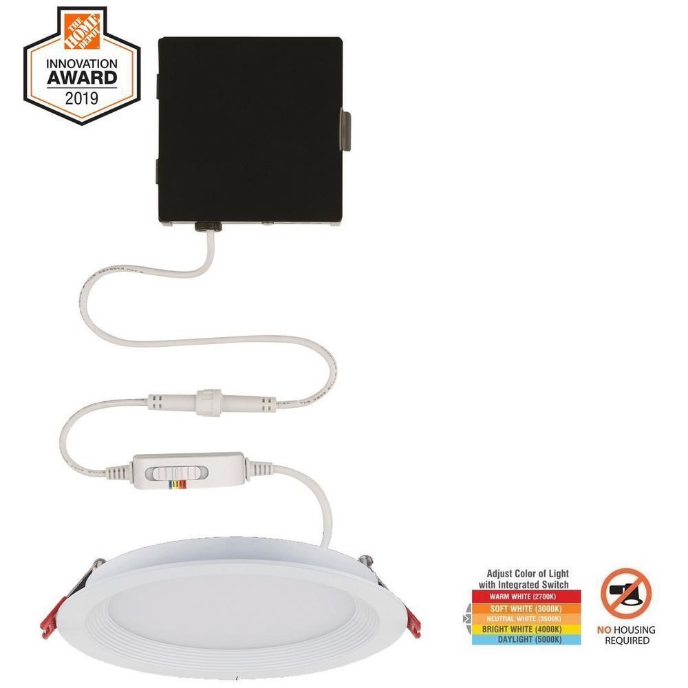4 in. Adjustable CCT Canless Recessed Light Kit