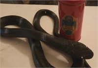 Rubber snake 64inch and tin can trick spring load