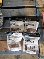 4-16oz bags salted almonds 2/25