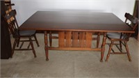Drop Leaf Dining Table w/2 Chairs