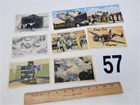 Aircraft related postcards