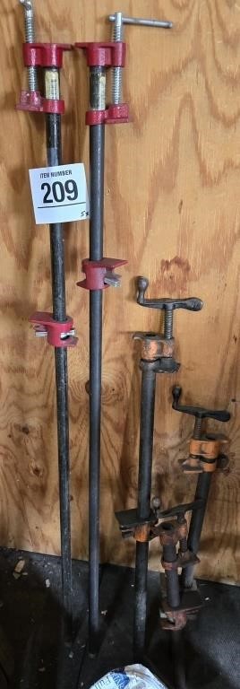 Pipe clamps - longest 4'
