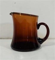 Vintage Deep Amber Glass pitcher