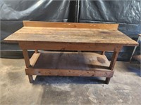 WOODEN WORK BENCH/ TABLE