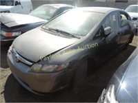 2007 Honda Civic JHMFA36267S003810 Gray