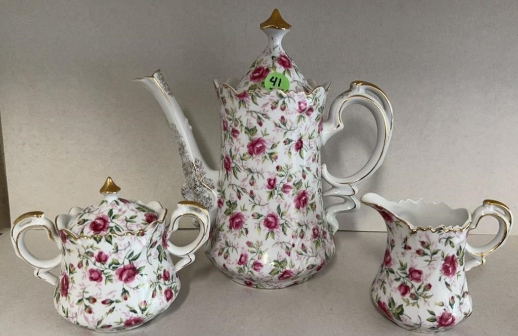 Lefton Teaset, 3 pc.