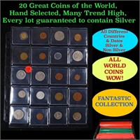 20 Great Coins of the World, hand selected, many t