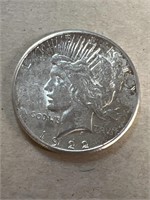 1922 PEACE silver dollar