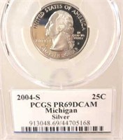 2004 S Michigan Washington Silver Quarter