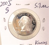 2005 S Kansas Washington Silver Quarter